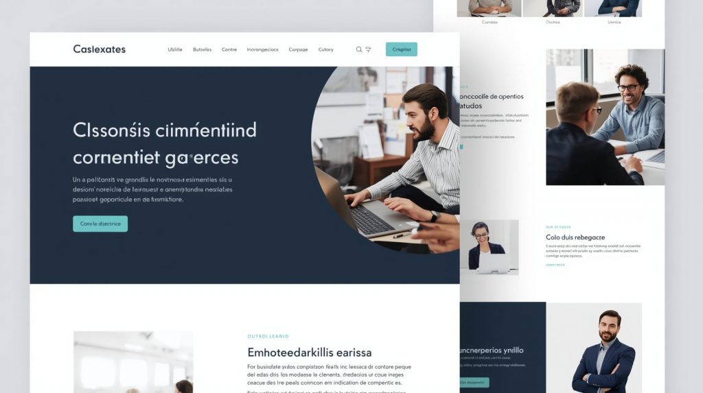 página web corporativa y en español