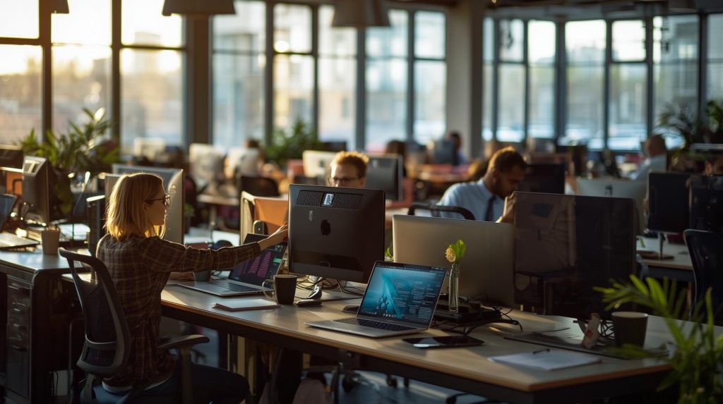 negocio con ordenadores